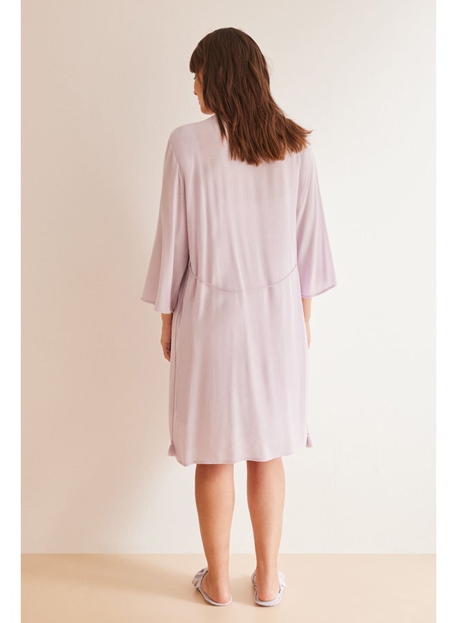 women'secret Lilac maternity robe - Image 3