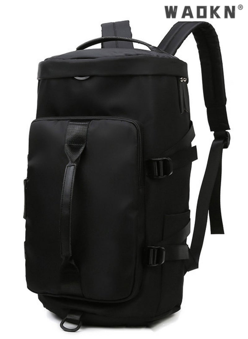 WAOKN Sports Bag with Backpack Function,Women & Men Duffle Bag For Travel, Small Waterproof Gym Sport Shoulder Bag With Shoe Compartment Carry On Backpack For Weekender Workout Overnight Campin, Sports - Image 1