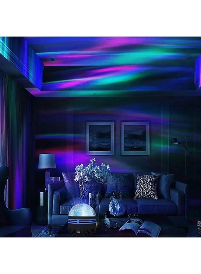 Gutsyluv 2 in 1 Northern Lights and Ocean Wave Projector, Light Projector with 14 Light Effects,USB Recharge RGB Colorful Night Light for Bedroom Home Decor Birthday Christmas Gifts - Image 2