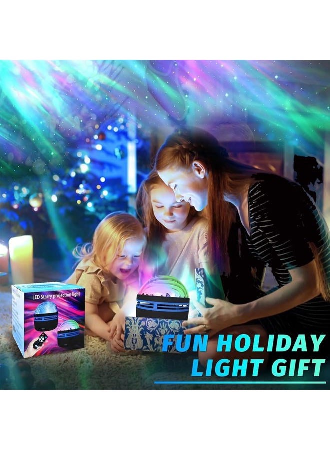 Gutsyluv 2 in 1 Northern Lights and Ocean Wave Projector, Light Projector with 14 Light Effects,USB Recharge RGB Colorful Night Light for Bedroom Home Decor Birthday Christmas Gifts - Image 5