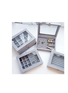 Generic Velvet Accessory Organizer Elegance and order in one piece High quality material B (Grey)  - Image 2