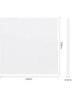 SYOSI 10Pack Mini Canvas Panel 10x10cm Stretched Canvas Boards Square Small Art Board for Oil Paint Blank 3.94"  - Image 5
