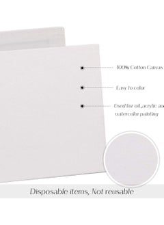SYOSI 10Pack Mini Canvas Panel 10x10cm Stretched Canvas Boards Square Small Art Board for Oil Paint Blank 3.94"  - Image 4