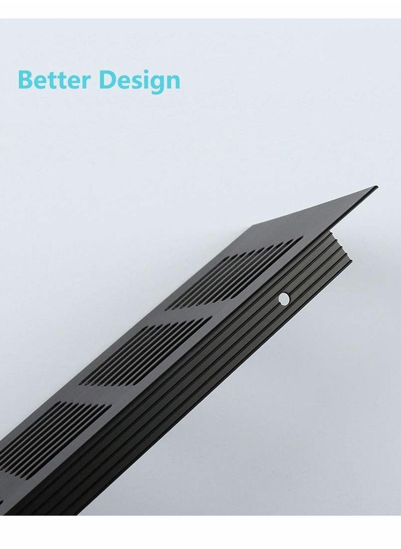 Y&D - Air Vent Grille Cover, 200 mm Cover Cupboard Vents Fridge Louvred Wall for Wardrobe Ventilation - Image 1