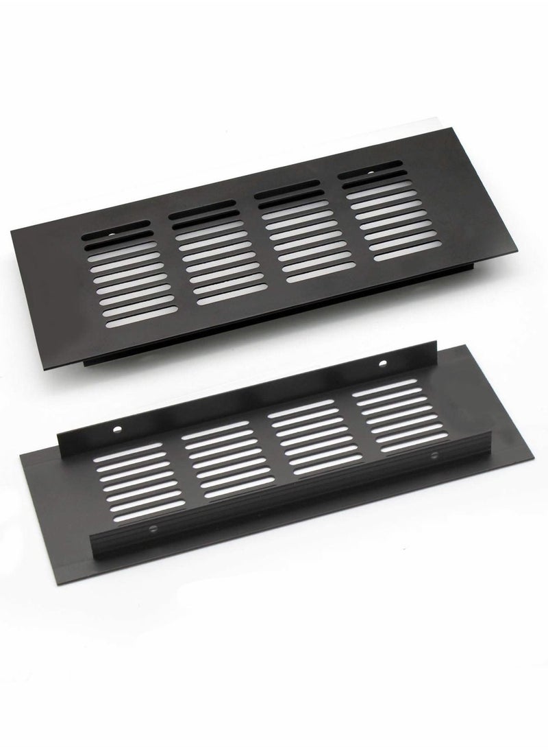 Y&D - Air Vent Grille Cover, 200 mm Cover Cupboard Vents Fridge Louvred Wall for Wardrobe Ventilation - Image 1