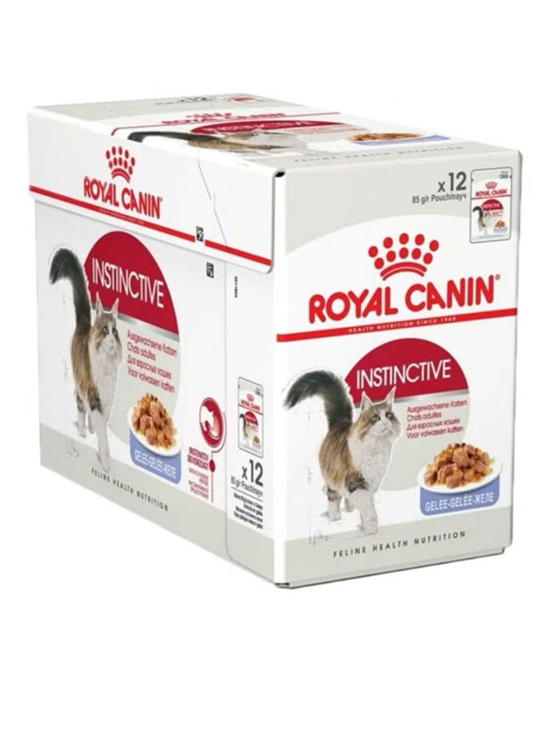 ROYAL CANIN Pack Of 12 Instinctive Wet Cat Food 85grams 