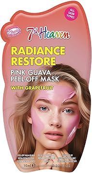 7th Heaven Pink Guava Peel Off Face Mask with Grapefruit Radiance Restore Cleansing and Vegan Peel Off Mask Genuine 7th Heaven Face Masks Skincare - Image 1