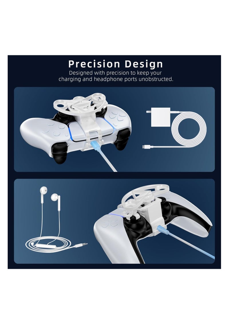 Mini Steering Wheel Attachment for PS5 Controller – 5-in-1 Racing Game Accessory for PlayStation 5 – Easy Installation, Precise Control  Realistic Driving Experience - Image 5