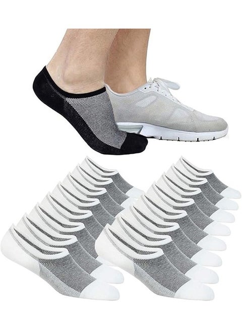 8 أزواج من جوارب الرجال الرياضية للركبة، جوارب غير قابلة للانزلاق، جوارب قصيرة للركبة، جوارب قصيرة للرجال من القطن الرياضية العادية