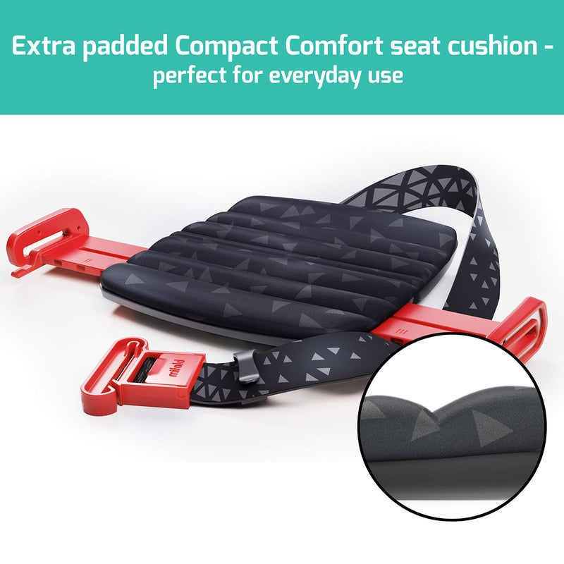 mifold New Mifold Comfort Grab-and-go Car Backless Booster Seat-Compact and Portable for Every Day, Carpooling, Travel, Charcoal Grey - Image 2