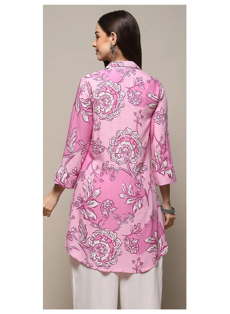 Biba Lilac Lilac Rayon Straight Kurta for Women | Best Price UAE