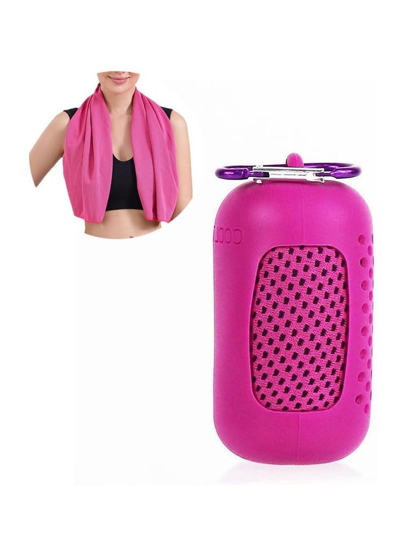 Goolsky Quick-Drying Sports Towel with Storage Box and Cooling Ice Blanket for Outdoor Fitness and Camping Gift  - Image 1