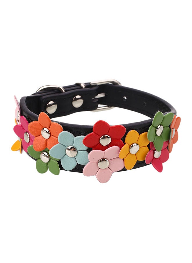 NIBEMINENT Adjustable Leather PU Pet Collar Multicolour 12 x 4 3centimeter - Image 1