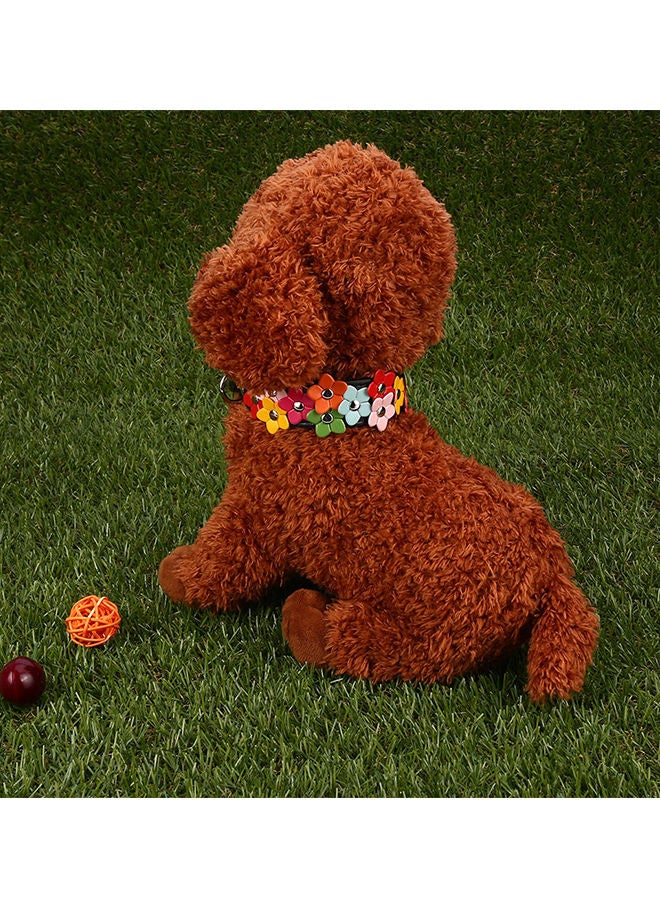 NIBEMINENT Adjustable Leather PU Pet Collar Multicolour 12 x 4 3centimeter - Image 2