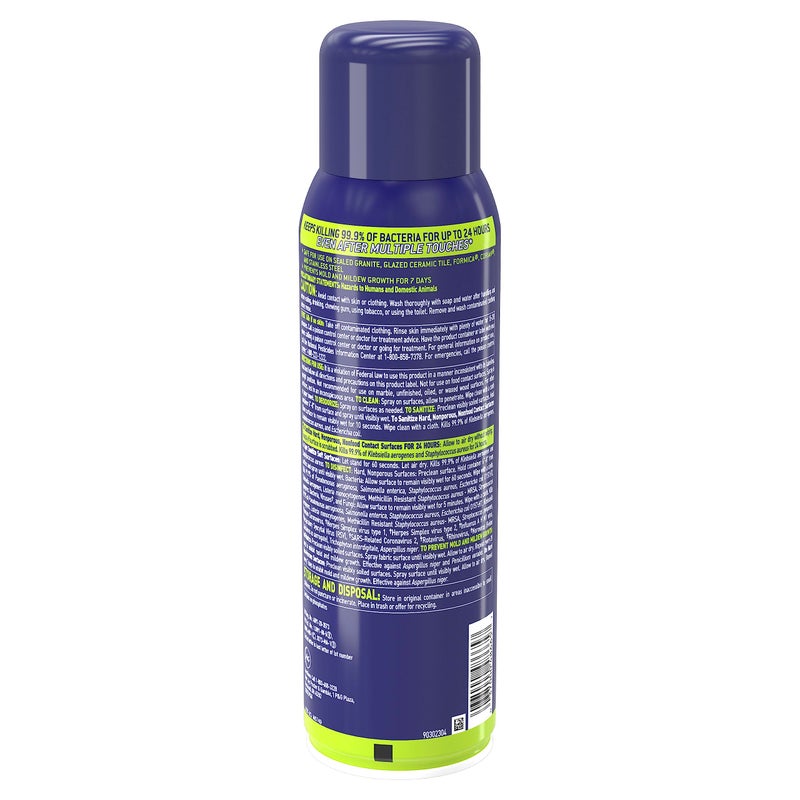 Microban 24 Hour Disinfectant Sanitizing Spray, Fresh Scent, 15oz - Image 2