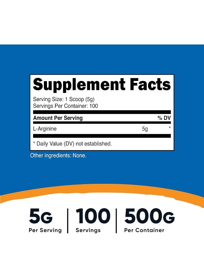 Nutricost Cellusyn - Pure L-Arginine Powder - 5000mg - Image 2