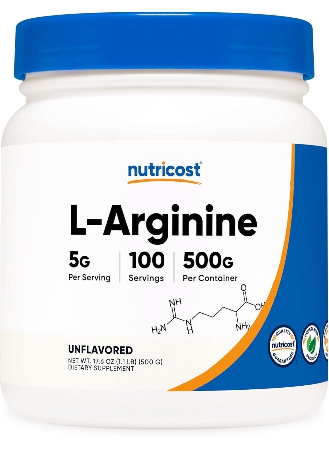 Nutricost Cellusyn - Pure L-Arginine Powder - 5000mg - Image 1
