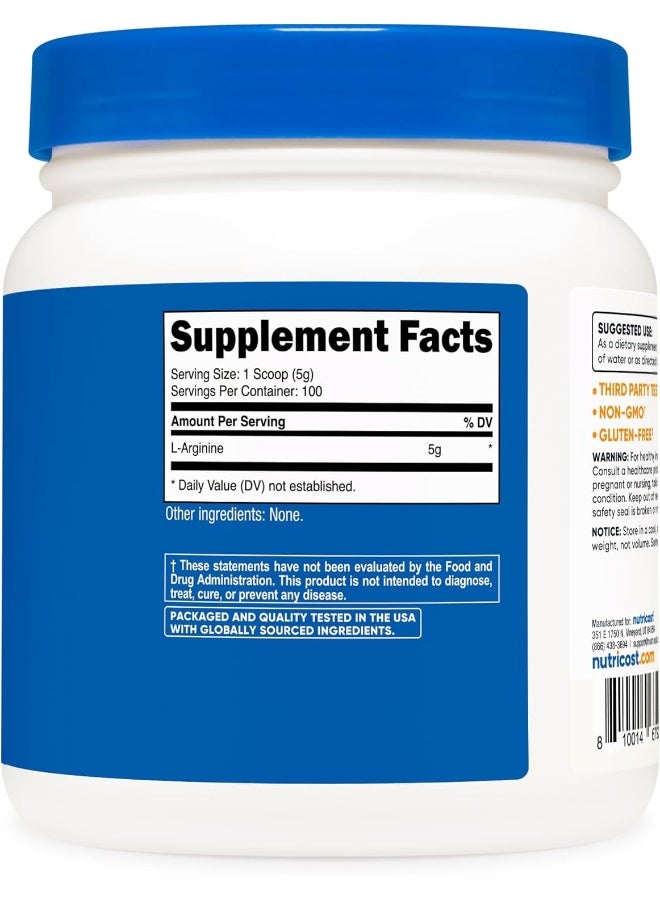 Nutricost Cellusyn - Pure L-Arginine Powder - 5000mg - Image 5
