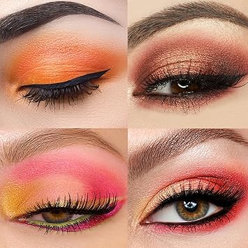 TINTARK Peach Please Eyeshadow Palette Makeup Metallic Shimmer Matte Eye Shadow Pallets for Women Peach Pink Brown Smoky Eye Makeup Long Lasting Talc Free - Image 2