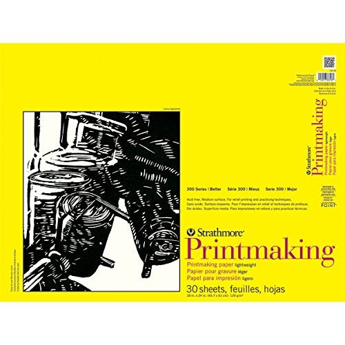 Strathmore 300 Series Lightweight Printmaking Pad, 18 by 24", 30 Sheets - Image 1