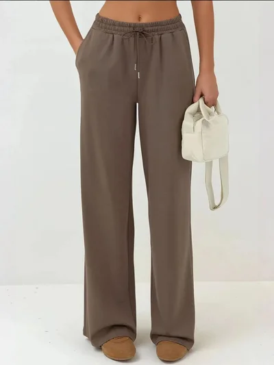 HICCUP Soft Modal Touch Wide Leg Sweatpants