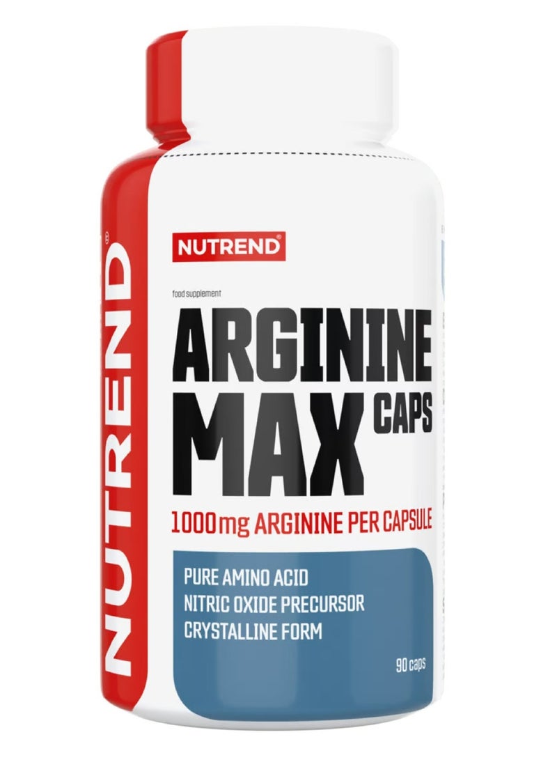 NUTREND Arginine Max Caps 1000 mg Arginine Per Capsule 90 Caps  - Image 1