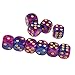 Yiotfandoll 10PCS Polyhedral D6 Dice 16mm Acrylic Dice Game Dice for RPG MTG DND Purple Blue - Image 4