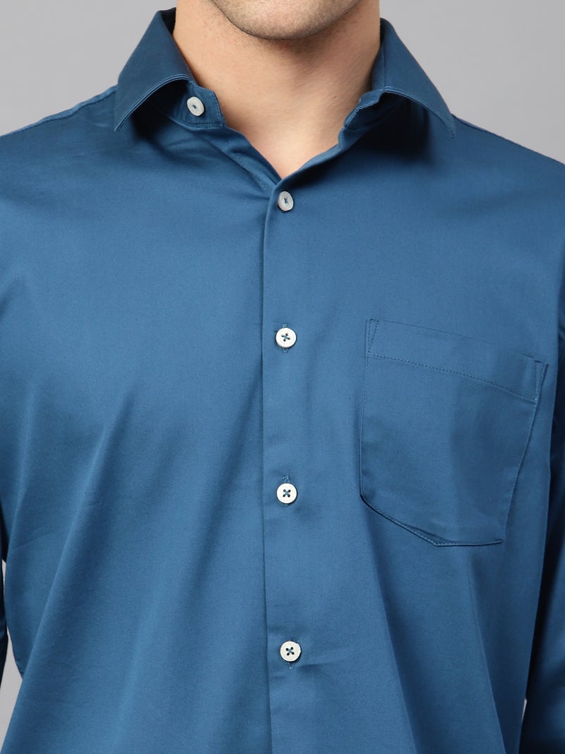 AMSWAN DOGGER BLUE CASUAL SHIRT FOR MEN - Image 3