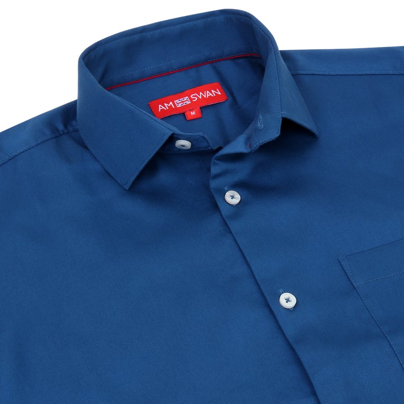 AMSWAN DOGGER BLUE CASUAL SHIRT FOR MEN - Image 5
