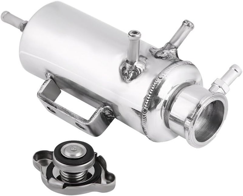 350ml Aluminum Overflow Catch Tank, Universal Coolant Reservoir Kit for Car SUV, High Performance Coolant Tank with Pre - Welded Bracket, Aluminum Construction for D - Image 3