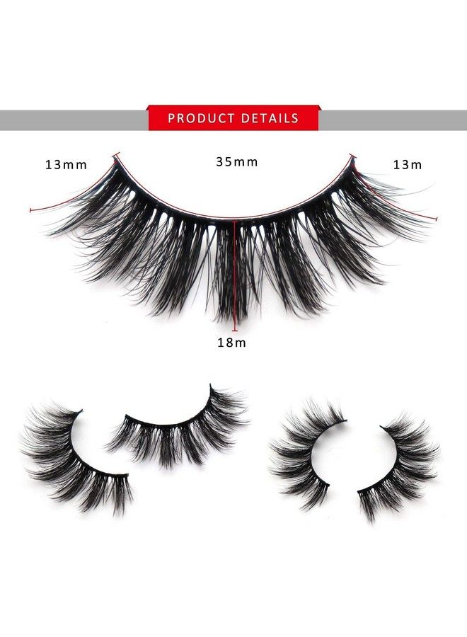 maycreate 7 Pairs False Eyelashes Party Look 3D Lashes 1518Mm Fake Eyelashes For Party - Image 3