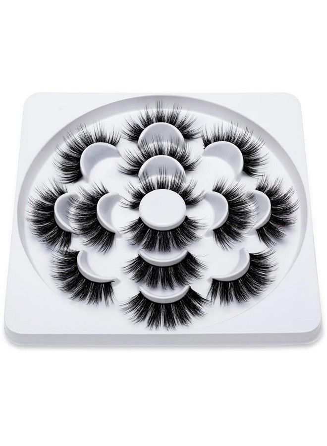 maycreate 7 Pairs False Eyelashes Party Look 3D Lashes 1518Mm Fake Eyelashes For Party - Image 2