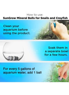 SunGrow Snail And Crayfish Energy Balls, Enhance Color, CalciumRich Gray Pearls For Invertebrates, Aquarium Décor With Beneficial Elements, 20Pieces Per Pack  - Image 5