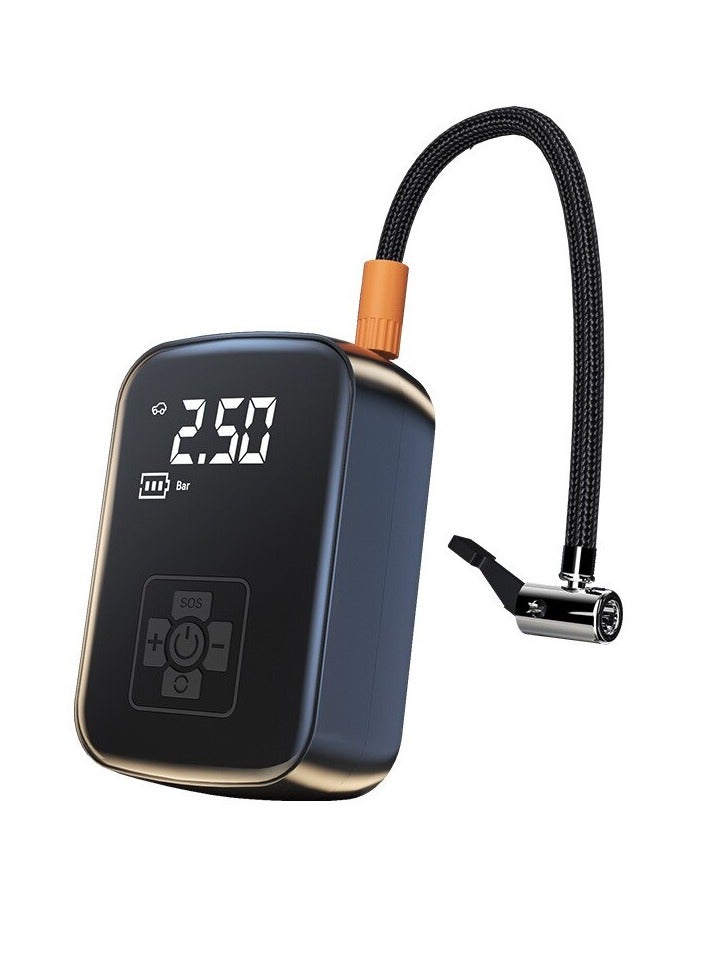 مضخة نفخ الإطارات الكهربائية لضاغط الهواء للسيارة اللاسلكية للدراجات النارية والقوارب وكرات إطارات السيارات - Image 1