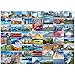 BenBen Puzzles for Adults 1000 Pieces 56 Famous World Scenic Landmarks Travel Poster Landscape Challenging Puzzle Jigsaw Puzzles with Letters or Patterns on Back - Image 2