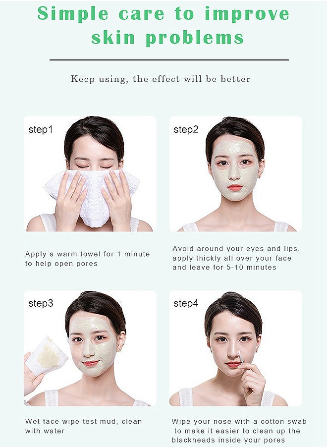 SADOER - Mugwort Anti Pores Acne Clay Stick Face Mask, Cleansing Mask Mud Mask For Men And Women, Moisturizing Oil Control Shrink Remove Blackheads, Shrink Pores, Improve Skin Tone 1PCS - Image 1