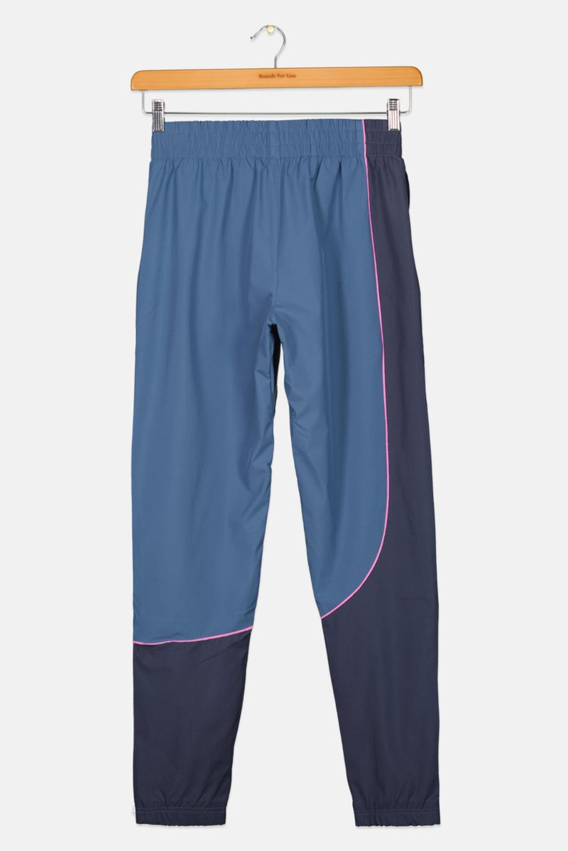 Adidas سروال رياضي خارجي للبنات، سهل الارتداء، بشعار العلامة التجارية، أزرق غامق - Image 2