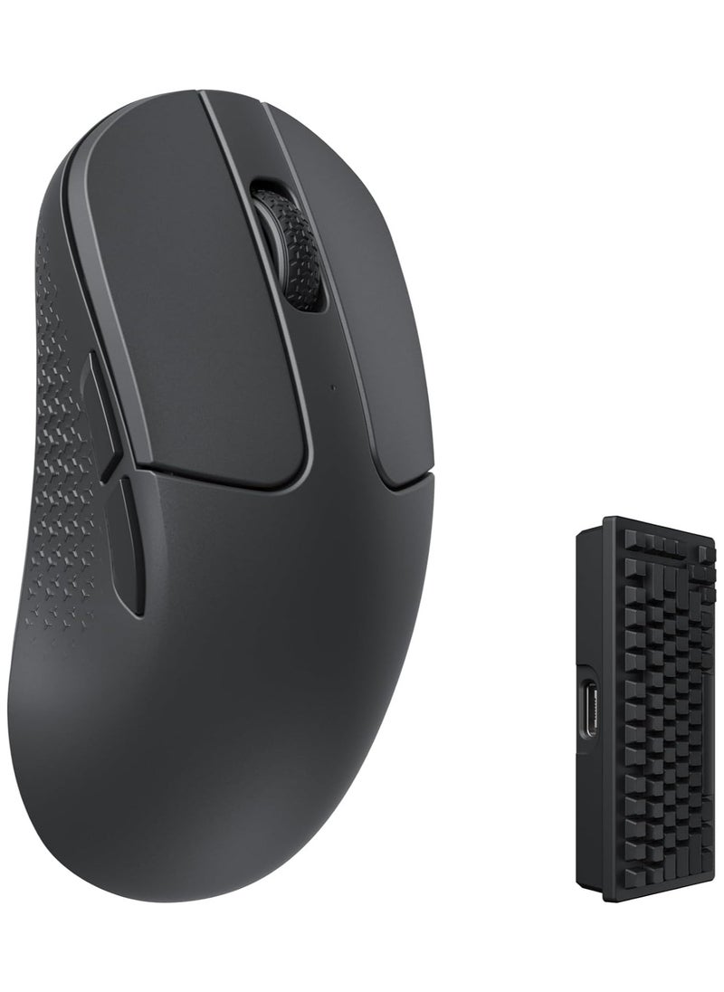 Keychron - M3 Mini 4K Wireless Bluetooth 5.1/2.4 GHz/Wired Optical Mouse, Ultra-Lightweight 55g Programmable PixArt 3395 Sensor with up to 26,000 DPI/ 650 IPS 4000Hz for Windows Mac Linux - Image 1