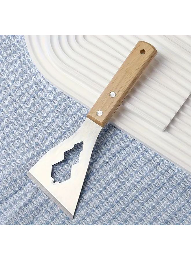 1pc Heavy Duty Paint Scraper Removal Tool Ergonomic Handle Serrated Blade Metal Wood - Image 1