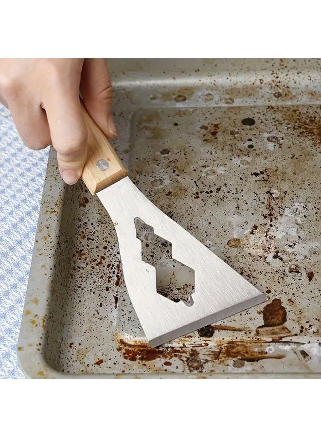 1pc Heavy Duty Paint Scraper Removal Tool Ergonomic Handle Serrated Blade Metal Wood - Image 3