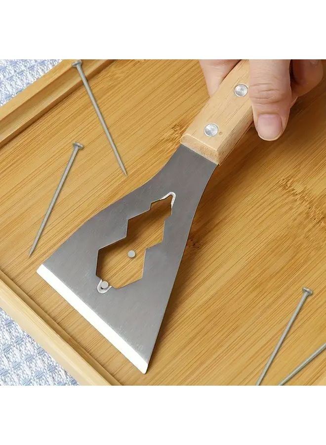 1pc Heavy Duty Paint Scraper Removal Tool Ergonomic Handle Serrated Blade Metal Wood - Image 2