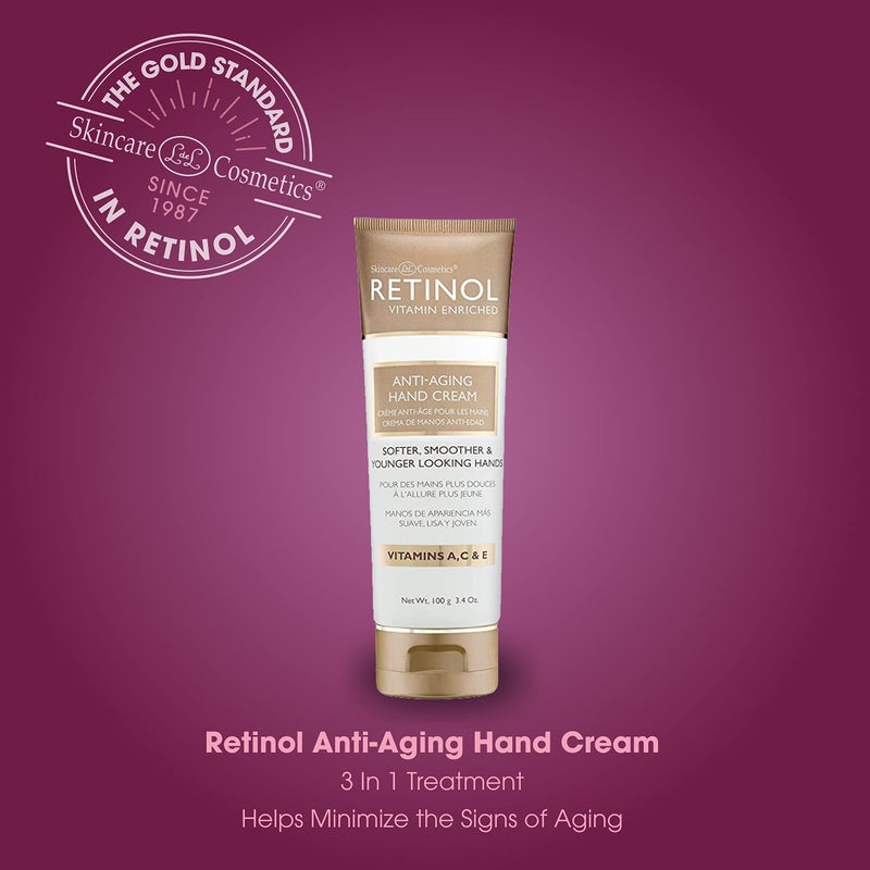 Retinol LIVAURA Anti-Aging Hand Cream â€“ The Original Brand For Younger Looking Hands â€“Rich, Hand Cream Conditions & Protects Skin, Nails & Cuticles â€“ Vitamin A Minimizes Ageâ€™s Effect on Skin - Image 3