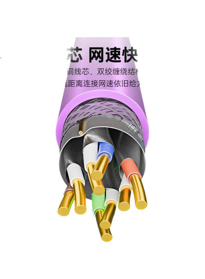 Ult-Unite Cat7 Pure Copper Ethernet Cable, 10 Gigabit Shielded Network Cable, Gaming Dual-Shielded Computer Broadband Home Network Cable, Compatible With 2.5G, Finished Patch Cord, 10 Meters - Image 3