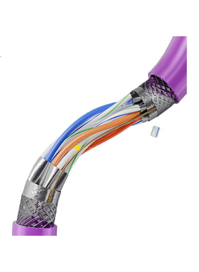 Ult-Unite Cat7 Pure Copper Ethernet Cable, 10 Gigabit Shielded Network Cable, Gaming Dual-Shielded Computer Broadband Home Network Cable, Compatible With 2.5G, Finished Patch Cord, 10 Meters - Image 2