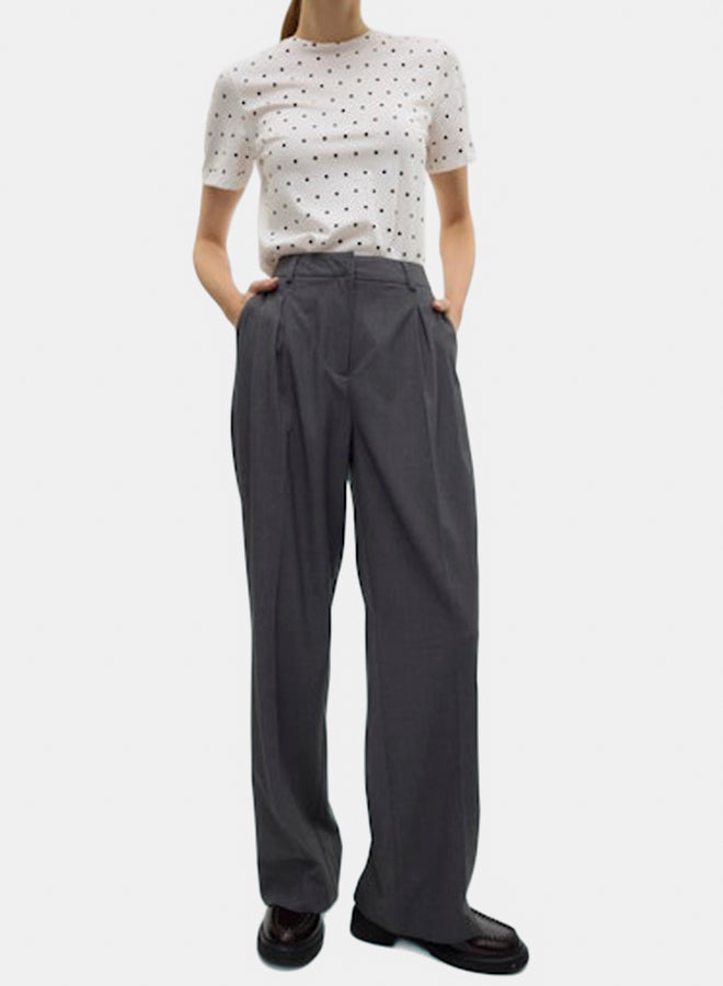 VERO MODA بنطلون عالي الخصر واسع الجيب من فيرو مودة للنساء - Image 3