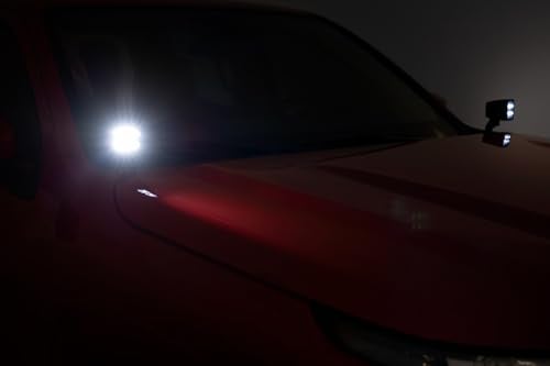 Rough Country 2" Black Series Square LED Cube Lights | Amber DRL - 70903BLKDRLA - Image 5