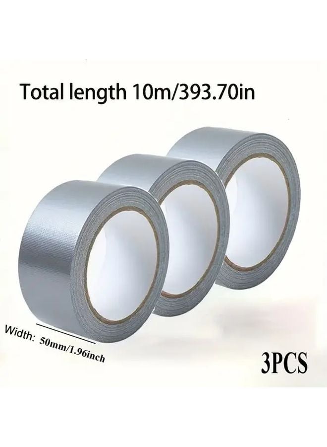3pcs Heavy Duty Waterproof Tape 50mmx393 7inch Strong Adhesive For Indoor Outdoor Metal - Image 1