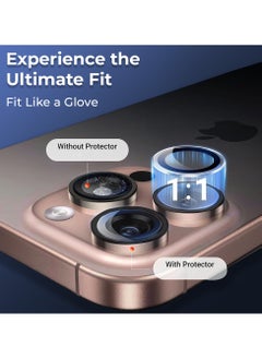 glassology iPhone 16 Pro Lens Guard Scratch Resistant Anti-Fingerprint Camera Protection (Black)  - Image 4