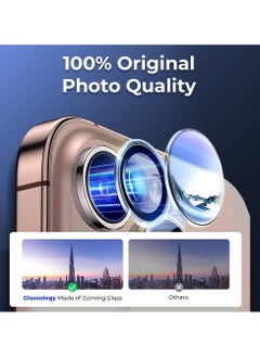 glassology iPhone 16 Pro Lens Guard Scratch Resistant Anti-Fingerprint Camera Protection (Black)  - Image 3
