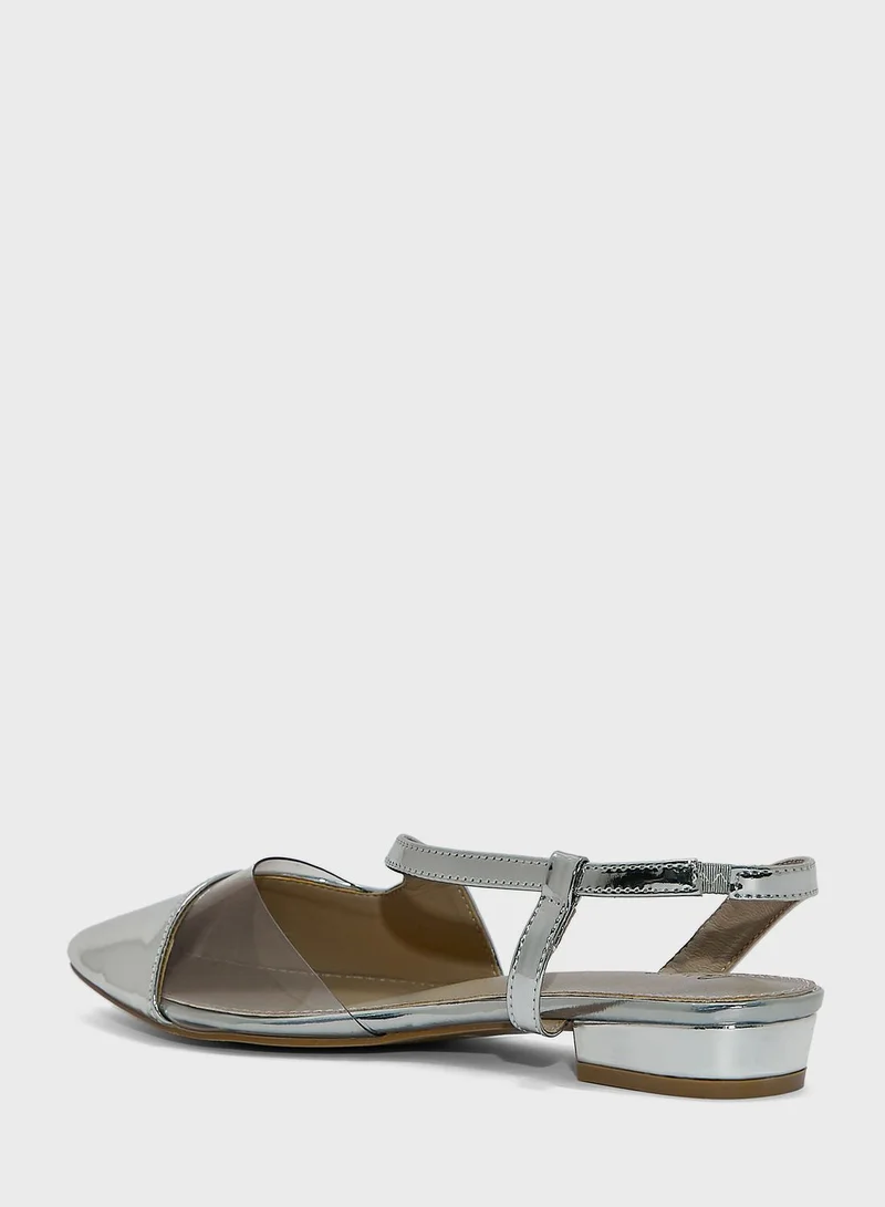Ginger Pointed Slingback Flat Shoe